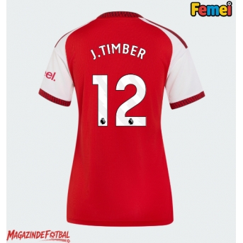 Arsenal Jurrien Timber #12 Tricou Fotbal Replică 2026-27 Femei Acasa